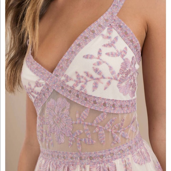 LAST ONE! HONEY PUNCH GREAT ESCAPES MESH ROMPER - Picture 3 of 3